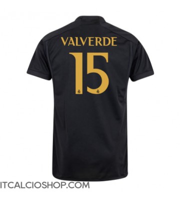 Real Madrid Federico Valverde #15 Terza Maglia 2023-24 Manica Corta